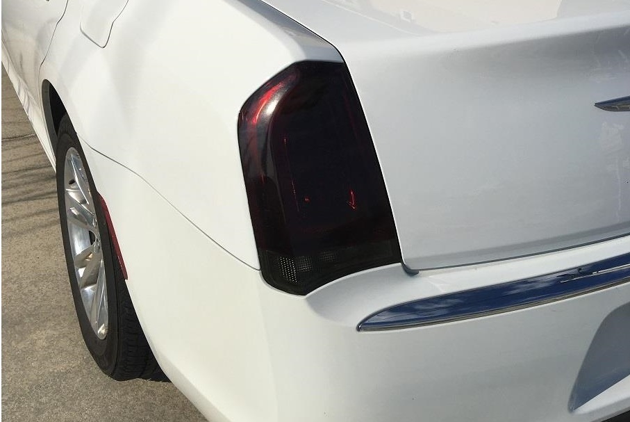Custom Precut Smoke Tail Light Tint Film 15-18 Chrysler 300 - Click Image to Close